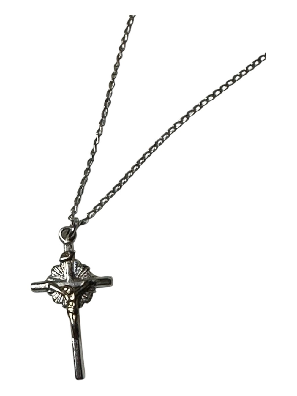 Sterling Silver Crucifix Pendant Necklace